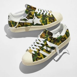 Bape × Adidas Superstar80's ABC Camo